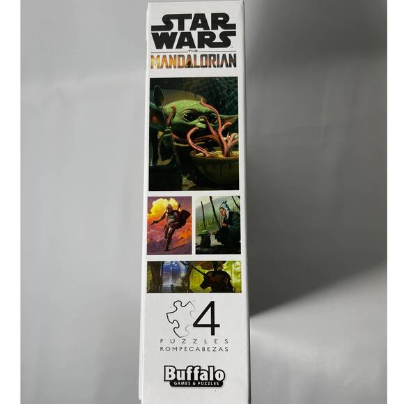 Star Wars Mandalorian Multipack Buffalo Games 4-in-1 jigsaw puzzles NEW - Picture 5 of 9